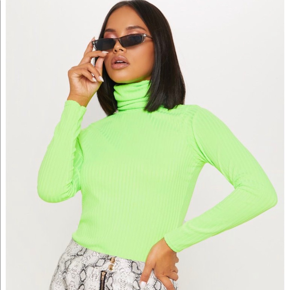 NWT Neon Turtle Neck